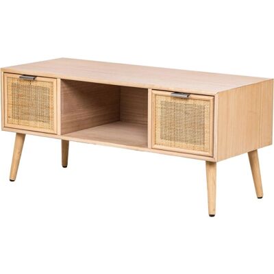 Nordlys Mueble de TV - Madera FSC, 2 Cajones, 100x42x45cm Nordlys Mueble de TV - Madera FSC, 2 Cajones, 100x42x45cm