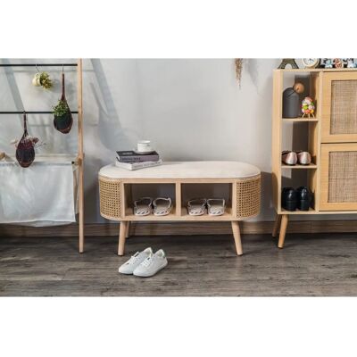 Nordlys Bench - FSC Wood Natural Support 120kg Nordlys Bench - FSC Wood Natural Support 120kg