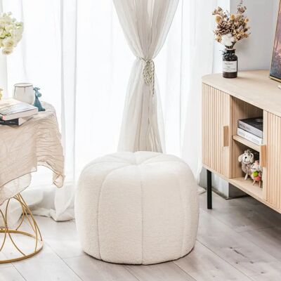 Nordlys Wool Pouf - Round, 50x38x50cm - Pouf Nordlys Wool Pouf - Round, 50x38x50cm - Pouf