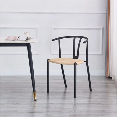 Nordlys Model SUKI - 2 Metal & Cord Dining Chairs Nordlys Model SUKI - 2 Metal & Cord Dining Chairs