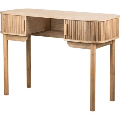 Nordlys Solid Wood Desk with 2 Doors - Desk Nordlys Solid Wood Desk with 2 Doors - Desk