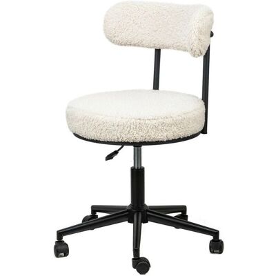 Silla de oficina blanca Nordlys - Ajustable, Diseño escandinavo moderno Silla de oficina blanca Nordlys - Ajustable, Diseño escandinavo moderno