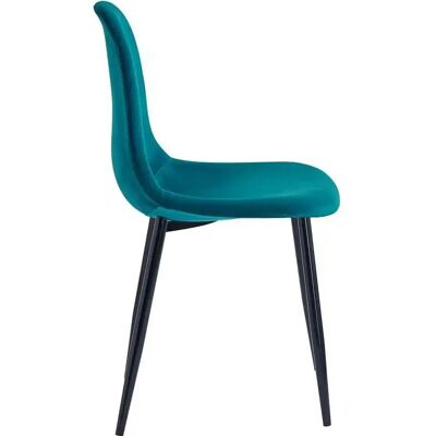 Nordlys Model Copenhagen - Set 4 Blue Steel Legs Chairs - chair set Nordlys Model Copenhagen - Set 4 Blue Steel Legs Chairs - chair set