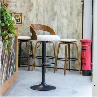 Nordlys Set 2 Industrial Steel Wool Bar Stools - Bar Stool Nordlys Set 2 Industrial Steel Wool Bar Stools - Bar Stool