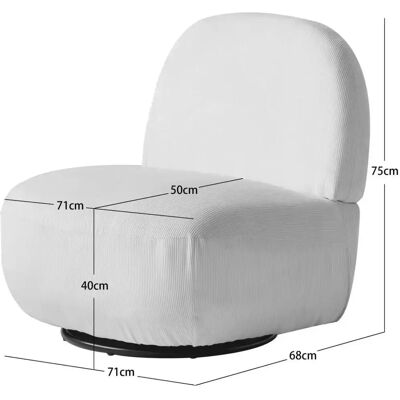 Nordlys KAMPALA Swivel Armchair - Scandinavian Style Nordlys KAMPALA Swivel Armchair - Scandinavian Style