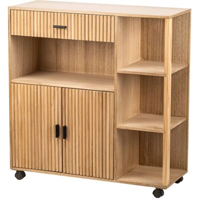Nordlys Wooden Serving Cart - Brown - 78x79x78 cm Nordlys Wooden Serving Cart - Brown - 78x79x78 cm