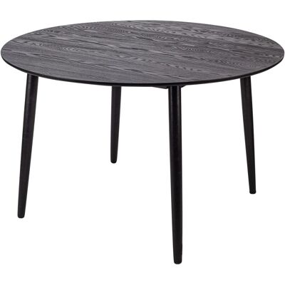 Nordlys Round Wooden Dining Table - Black - 120x120x75cm Nordlys Round Wooden Dining Table - Black - 120x120x75cm