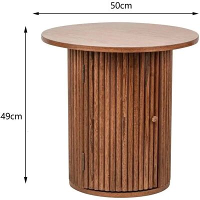 Nordlys Model Trinidad Small Wooden Side Table - Side Table Nordlys Model Trinidad Small Wooden Side Table - Side Table