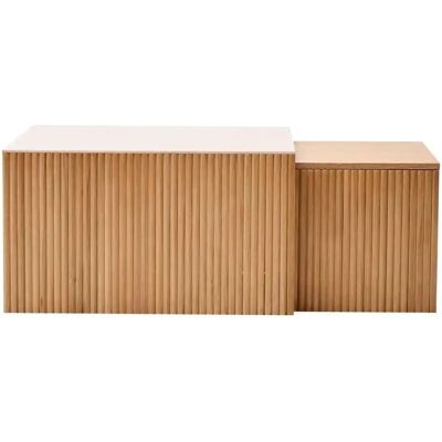 Höffner Coffee Table Set - Rectangle - 2 pcs Höffner Coffee Table Set - Rectangle - 2 pcs