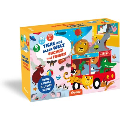 Auzou - Tiere aus aller Welt suchen und finden - Brettspiel Auzou - Tiere aus aller Welt suchen und finden - Brettspiel