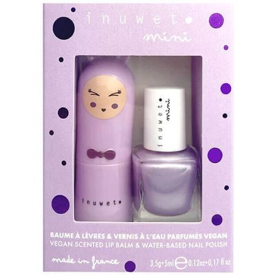 Inuwet Lila Vernis à l'eau et Baume à lèvres Duo - Articles d'hygiène - Publicité Inuwet Lila Vernis à l'eau et Baume à lèvres Duo - Articles d'hygiène - Publicité