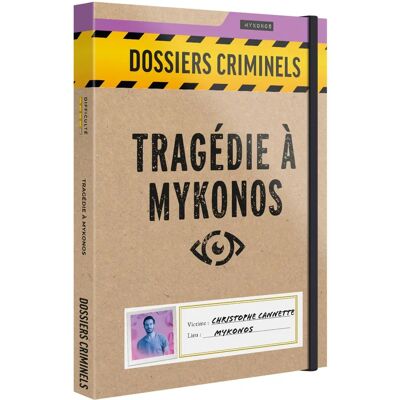 Inconnu - Tragédie à Mykonos - Jeu de société - Publicité Inconnu - Tragédie à Mykonos - Jeu de société - Publicité