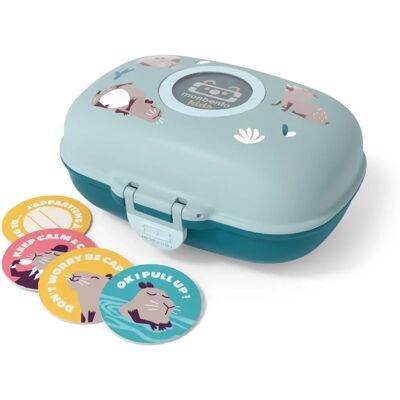 Monbento MB Gram - Bleu - Boîte à goûter - Publicité Monbento MB Gram - Bleu - Boîte à goûter - Publicité