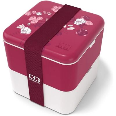 Monbento - MB Square - Graphic Magnolia - Lunchbox - Publicité Monbento - MB Square - Graphic Magnolia - Lunchbox - Publicité