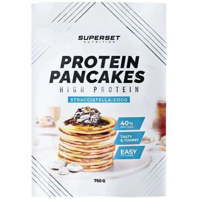 Superset Nutrition - Protein Pancakes - mélange de crêpes - Publicité Superset Nutrition - Protein Pancakes - mélange de crêpes - Publicité