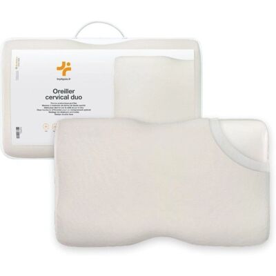 Cuscino Duo in Schiuma Memory - 2 Altezze - Supporto Collo e Colonna Cuscino Duo in Schiuma Memory - 2 Altezze - Supporto Collo e Colonna