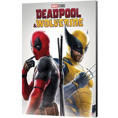 Póster de madera Marvel Deadpool Wolverine 35x50cm - Mejores amigos Póster de madera Marvel Deadpool Wolverine 35x50cm - Mejores amigos