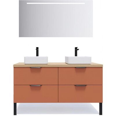 Homifab - Soho - Terracotta - 140 cm - Meuble de salle de bains - Publicité Homifab - Soho - Terracotta - 140 cm - Meuble de salle de bains - Publicité