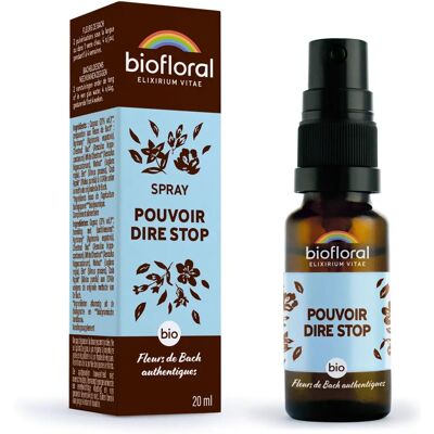 Biofloral Spray Pouvoir Dire Stop Bio - 20 ml - Publicité Biofloral Spray Pouvoir Dire Stop Bio - 20 ml - Publicité