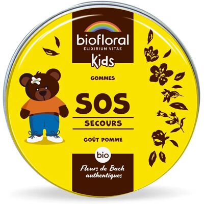 Gommes SOS Enfants Biofloral - Goût Pomme - Complément Alimentaire - Publicité Gommes SOS Enfants Biofloral - Goût Pomme - Complément Alimentaire - Publicité