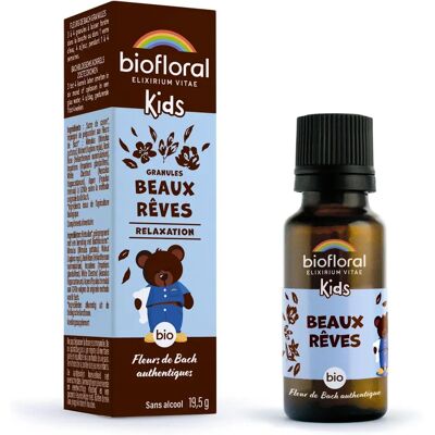 Granules Biofloral Kids Relaxation - Soutien homéopathique - Publicité Granules Biofloral Kids Relaxation - Soutien homéopathique - Publicité