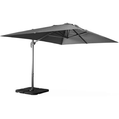 Sweeek Rectangular 3x4m Aluminum Parasol with Weight Plates Sweeek Rectangular 3x4m Aluminum Parasol with Weight Plates