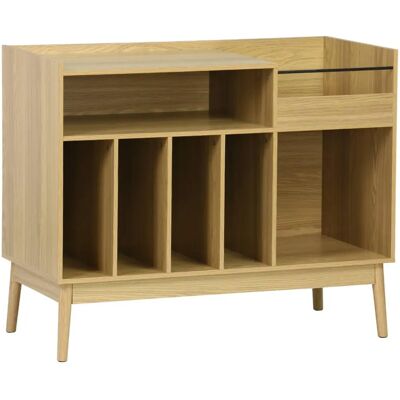 SWEEEK Vintage Vinyl Storage - Scandinavian Style - 100x48x81.5cm SWEEEK Vintage Vinyl Storage - Scandinavian Style - 100x48x81.5cm