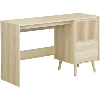 Bureau scandinave Linear Sweeek - Naturel - 2 tiroirs - Publicité Bureau scandinave Linear Sweeek - Naturel - 2 tiroirs - Publicité