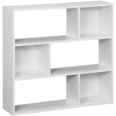 Bibliothèque blanche Sweeek Pieter - Rangement élégant - Publicité Bibliothèque blanche Sweeek Pieter - Rangement élégant - Publicité