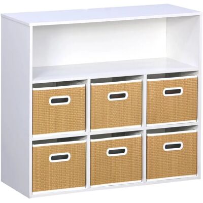 Meuble de rangement pour enfant Sweeek - Naturel - Publicité Meuble de rangement pour enfant Sweeek - Naturel - Publicité