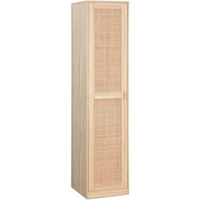 Armoire naturelle Sweeek avec porte en cannage - Publicité Armoire naturelle Sweeek avec porte en cannage - Publicité