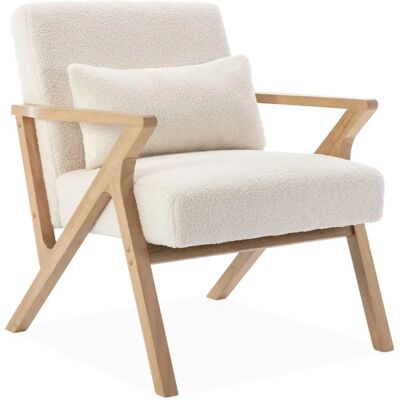 Sweeek Antoine Sillón escandinavo blanco - Estilo escandinavo Sweeek Antoine Sillón escandinavo blanco - Estilo escandinavo