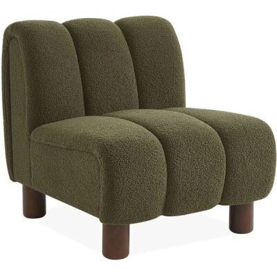 SWEEEK Angel Fauteuil Kaki - Design Moderne - Publicité SWEEEK Angel Fauteuil Kaki - Design Moderne - Publicité