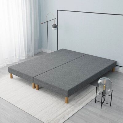 Generic - Sommier tapissier gris 160x200 - Base de lit - Publicité Generic - Sommier tapissier gris 160x200 - Base de lit - Publicité
