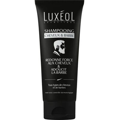 Shampoing Cheveux et Barbe Luxéol - Soins 2 en 1 - Publicité Shampoing Cheveux et Barbe Luxéol - Soins 2 en 1 - Publicité