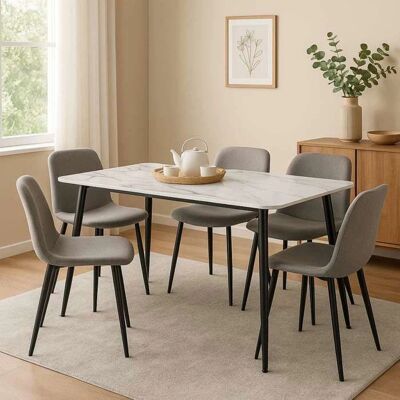 SENHO - DIVA - 140 x 80 cm - marbre - Table à manger - Publicité SENHO - DIVA - 140 x 80 cm - marbre - Table à manger - Publicité