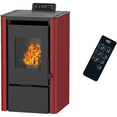 SANNOVER Anita 7,6 Bordeaux Pellet Ofen - Heizgerät SANNOVER Anita 7,6 Bordeaux Pellet Ofen - Heizgerät