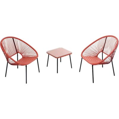Ensemble Concept Usine avec 2 Fauteuils & Table Basse - Jardin - Publicité Ensemble Concept Usine avec 2 Fauteuils & Table Basse - Jardin - Publicité