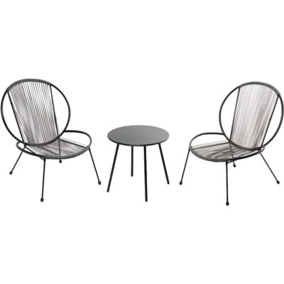 CONCEPT-USINE Conjunto de Sillones y Mesa - Muebles Retro CONCEPT-USINE Conjunto de Sillones y Mesa - Muebles Retro