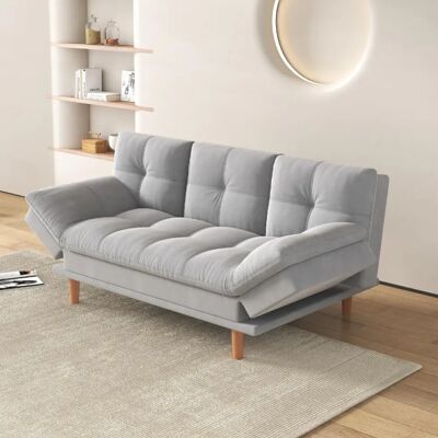 Concept-Usine Sofá Cama Modular Gris Claro - 3 Plazas Concept-Usine Sofá Cama Modular Gris Claro - 3 Plazas