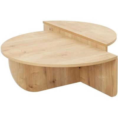 Table Basse Ronde en Bois Concept Usine - Table de Salon - Publicité Table Basse Ronde en Bois Concept Usine - Table de Salon - Publicité