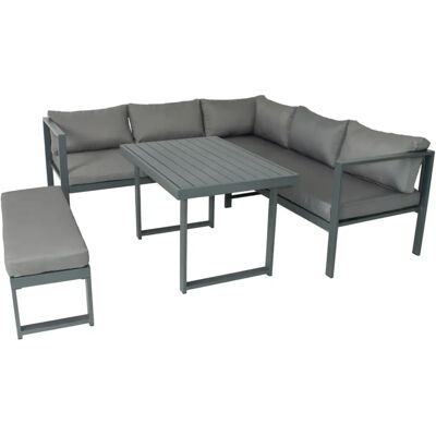 Conjunto de jardín Concept U 8 plazas - Muebles de ratán de resina Conjunto de jardín Concept U 8 plazas - Muebles de ratán de resina