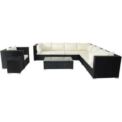 Salento Concept U Ensemble de Mobilier de Jardin 8 Places - Publicité Salento Concept U Ensemble de Mobilier de Jardin 8 Places - Publicité
