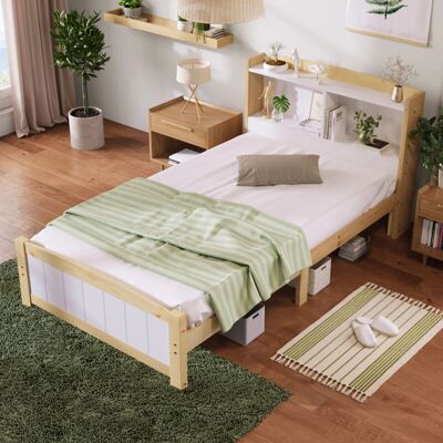 OKWISH WF300592AAN Weiß 90x200 Massives Kiefernbett OKWISH WF300592AAN Weiß 90x200 Massives Kiefernbett