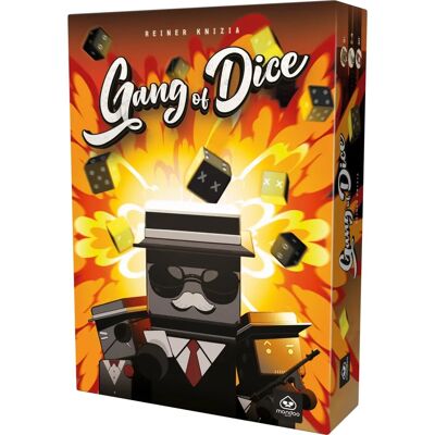 Jeu de société Gang of Dice de Mandoo Games - Défi de Dés Risqué - Publicité Jeu de société Gang of Dice de Mandoo Games - Défi de Dés Risqué - Publicité