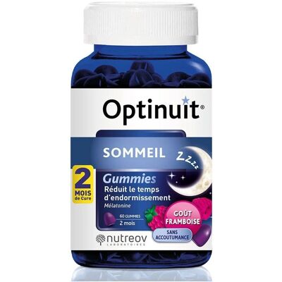 Nutreov Optinuit Gummies Framboise - Complément Alimentaire Sommeil - Publicité Nutreov Optinuit Gummies Framboise - Complément Alimentaire Sommeil - Publicité