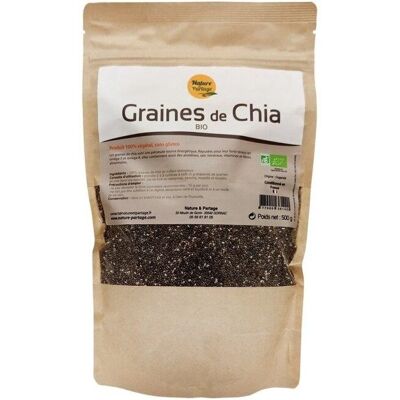 Semillas de Chía Bio de Nature et Partage - 500 g Semillas de Chía Bio de Nature et Partage - 500 g