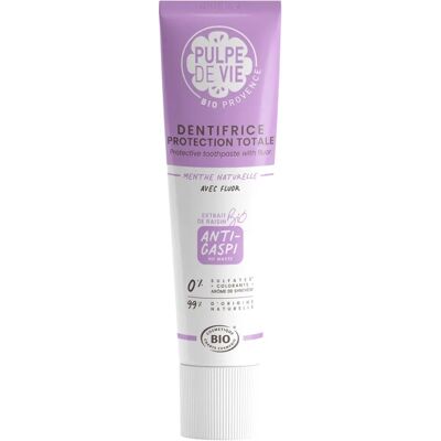 Dentifrice Bio Menthe Raisin Pulpe de Vie 75ml - Publicité Dentifrice Bio Menthe Raisin Pulpe de Vie 75ml - Publicité