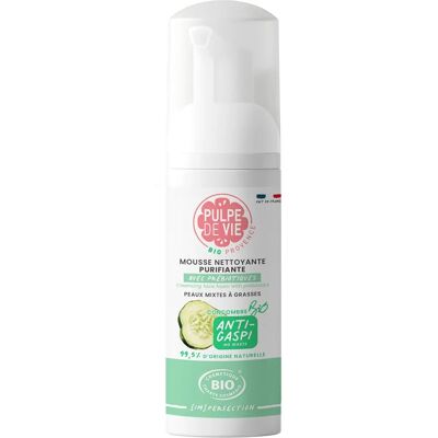 Mousse nettoyante au concombre bio Pulpe de Vie - 125 ml - Publicité Mousse nettoyante au concombre bio Pulpe de Vie - 125 ml - Publicité