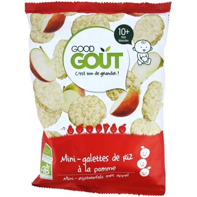 Good Goût Mini-Galettes de Riz à la Pomme 40 g - En-cas bébé - Publicité Good Goût Mini-Galettes de Riz à la Pomme 40 g - En-cas bébé - Publicité